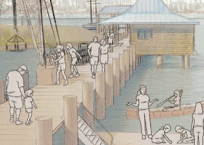 A new dock offers opportunities for educational programming on the environment and maritime history.