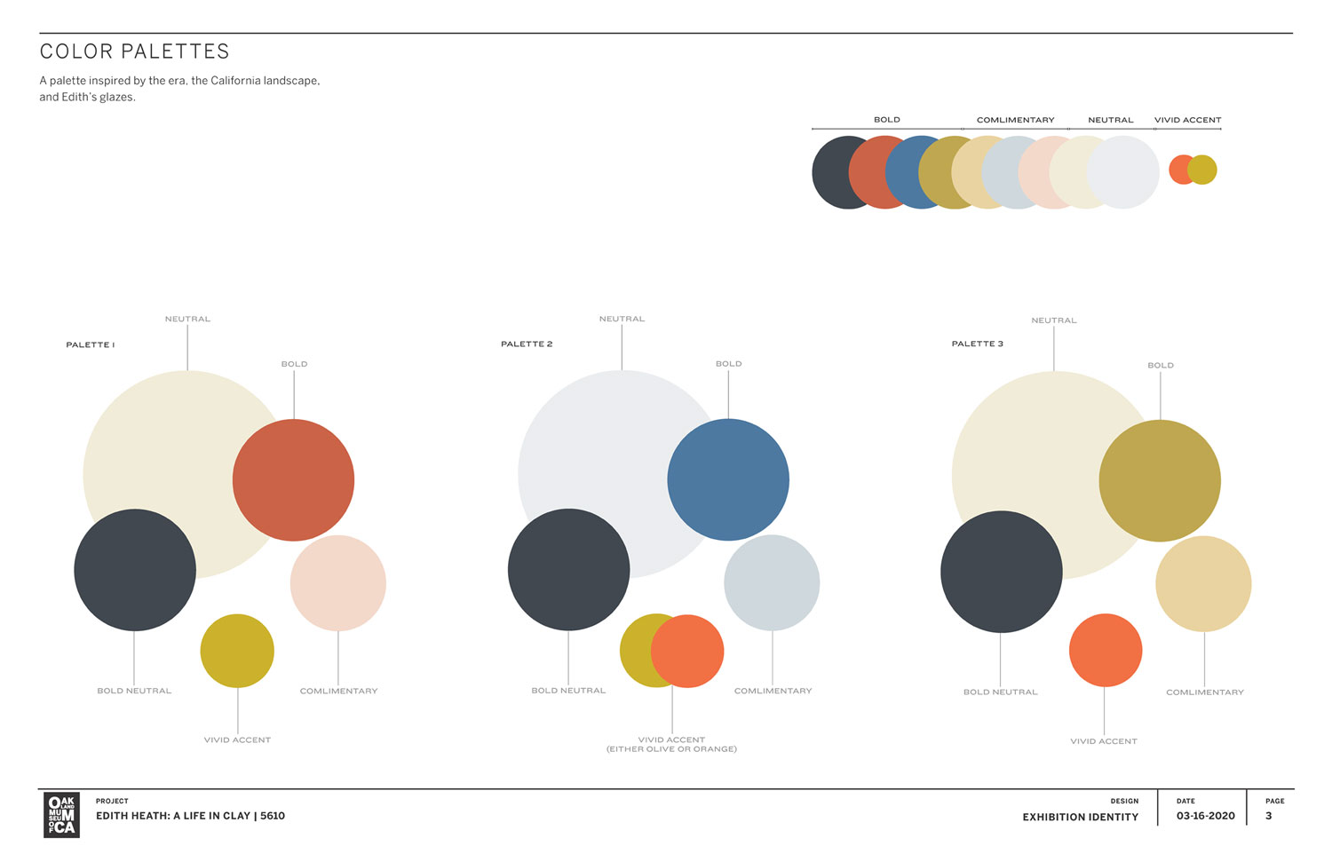 A series of circles with different colors, including dark orange, dark blue, and a neutral beige and pink.